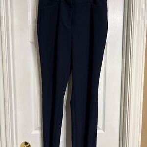 Alfani Dark Navy Straight-Leg Tailored Pants